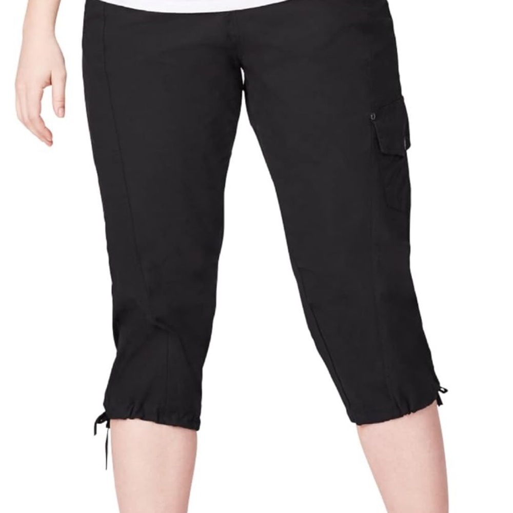 Women's Black Cargo Capris by ellos, size 20W